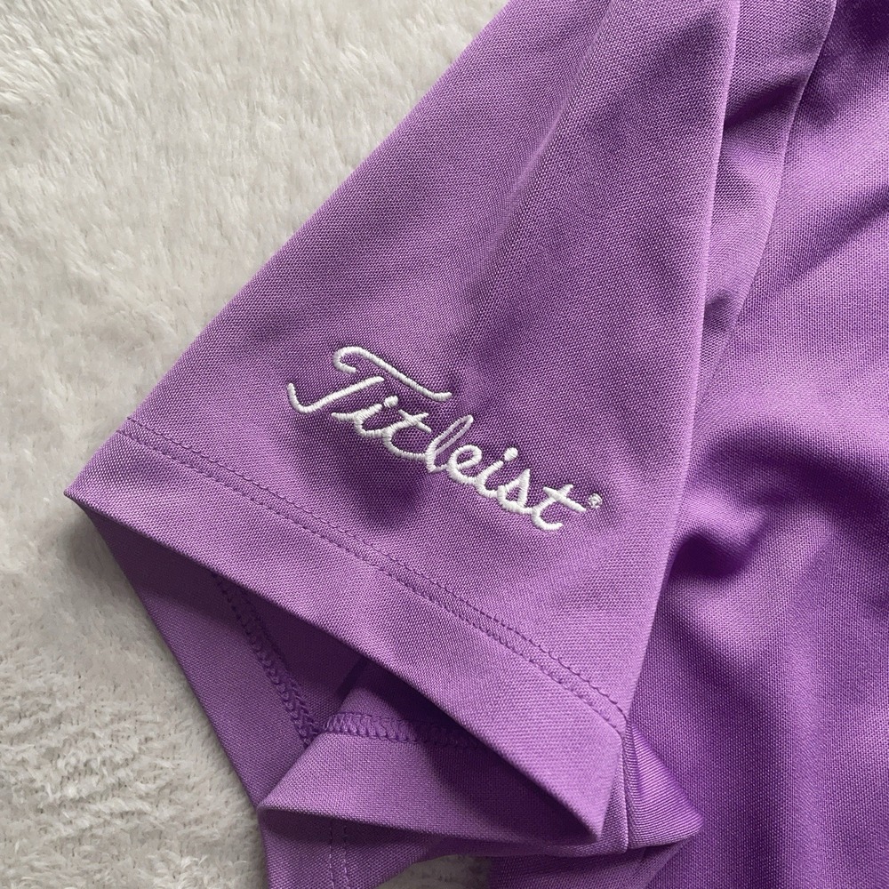 Nike Golf Tour Performance Titleist Purple Dri-Fit Polo Shirt Women's XL - Picture 6 of 13